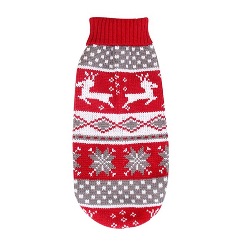 Christmas Pet Turtleneck Knitted Sweater